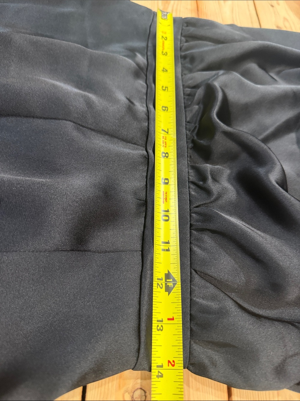 INC International Concepts Black Satin Draped Jumpsuit Women’s Sz 8 Super Formal - Picture 8 of 13